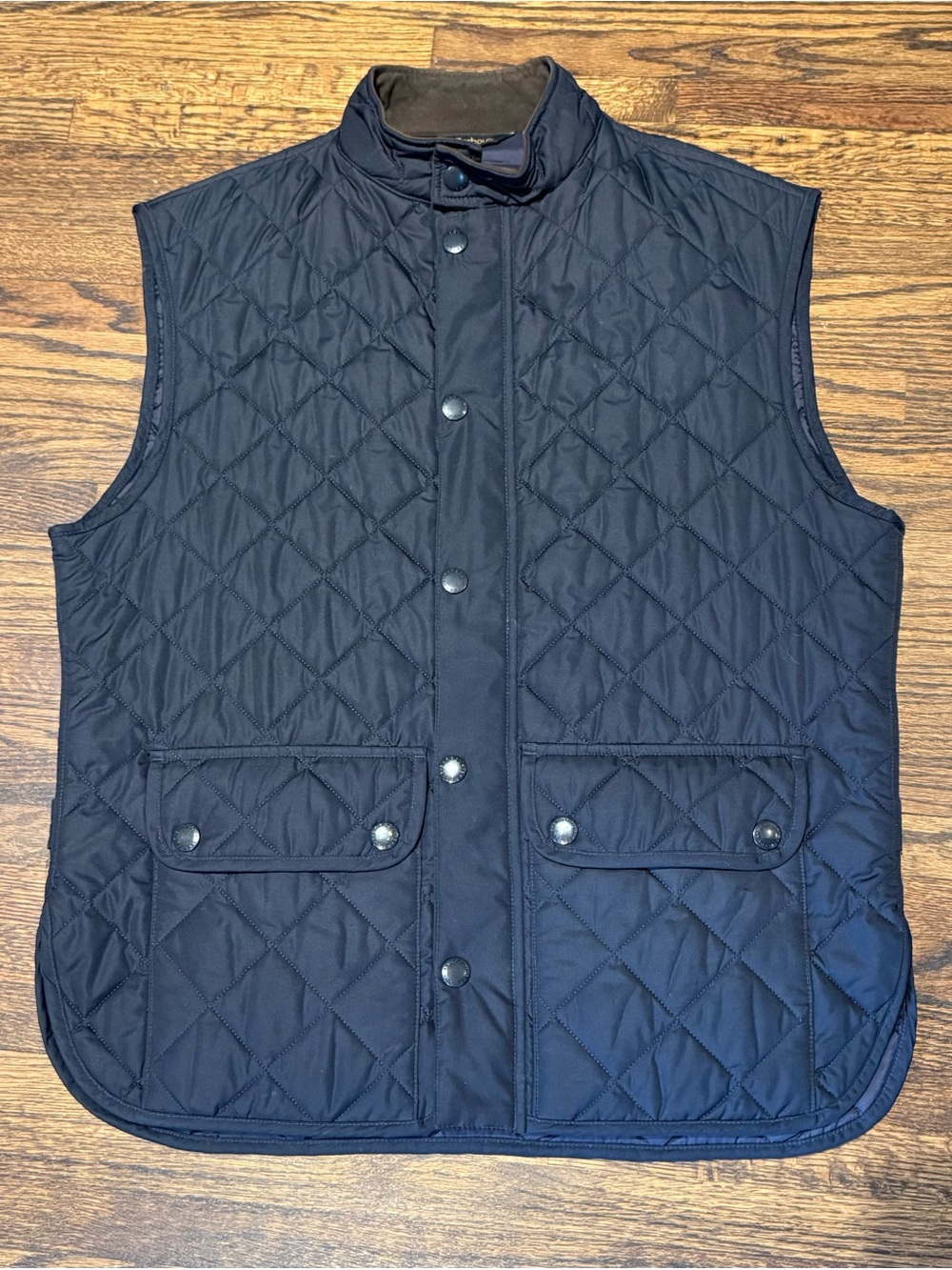 Barbour Navy Quilted Vest